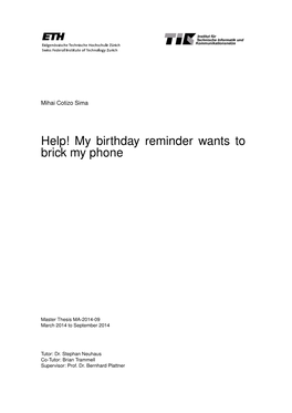Help! My Birthday Reminder Wants to Brick My Phone