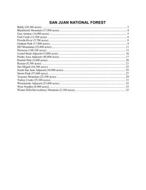 SAN JUAN NATIONAL FOREST Baldy (20,300 Acres)