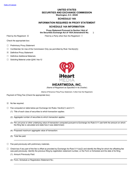 IHEARTMEDIA, INC. (Name of Registrant As Specified in Its Charter)