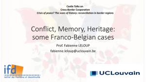 Some Franco-Belgian Cases Prof