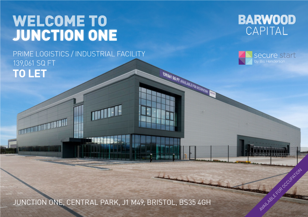 Junction One Prime Logistics / Industrial Facility 139,061 Sq Ft to Let