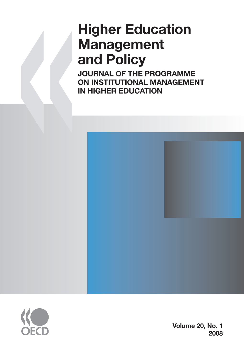 Higher Education Management and Policy