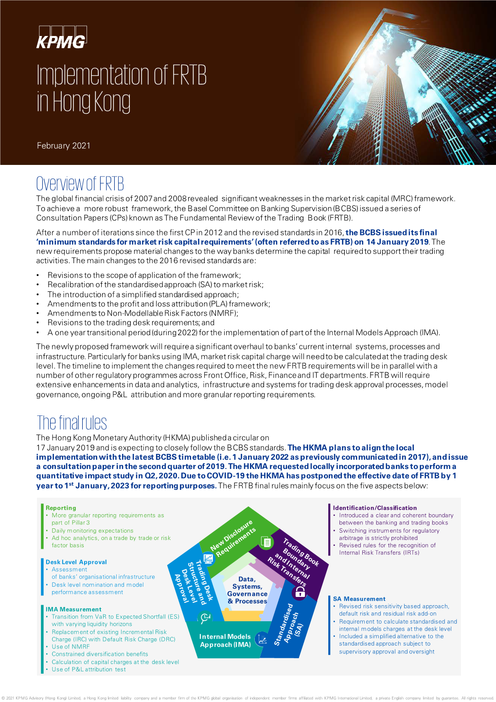 Implementation of FRTB in Hong Kong