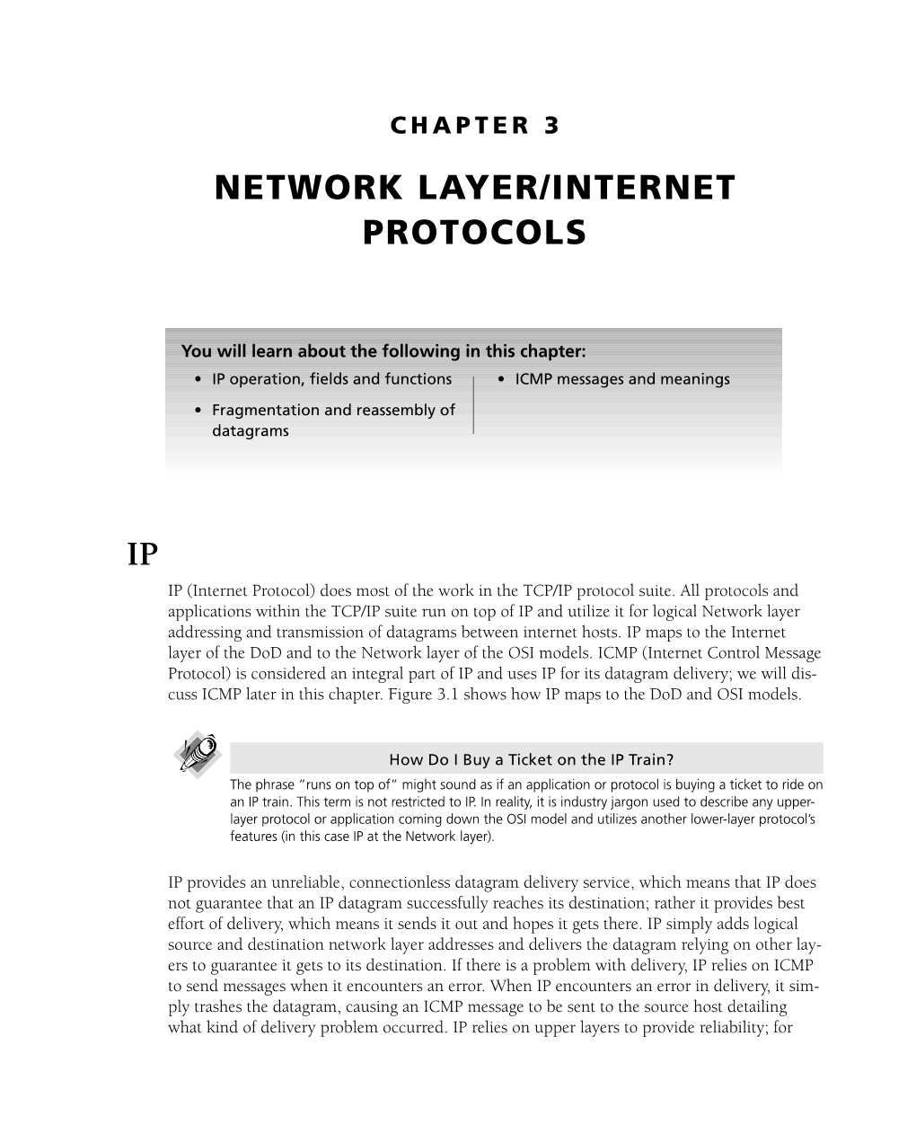 Network Layer/Internet Protocols Ip