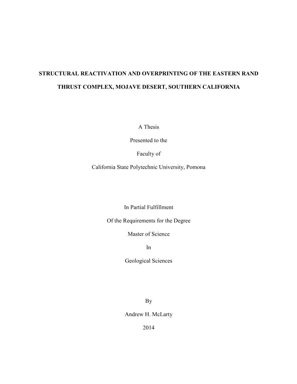 Structural Reactivation and Overprinting of the Eastern Rand