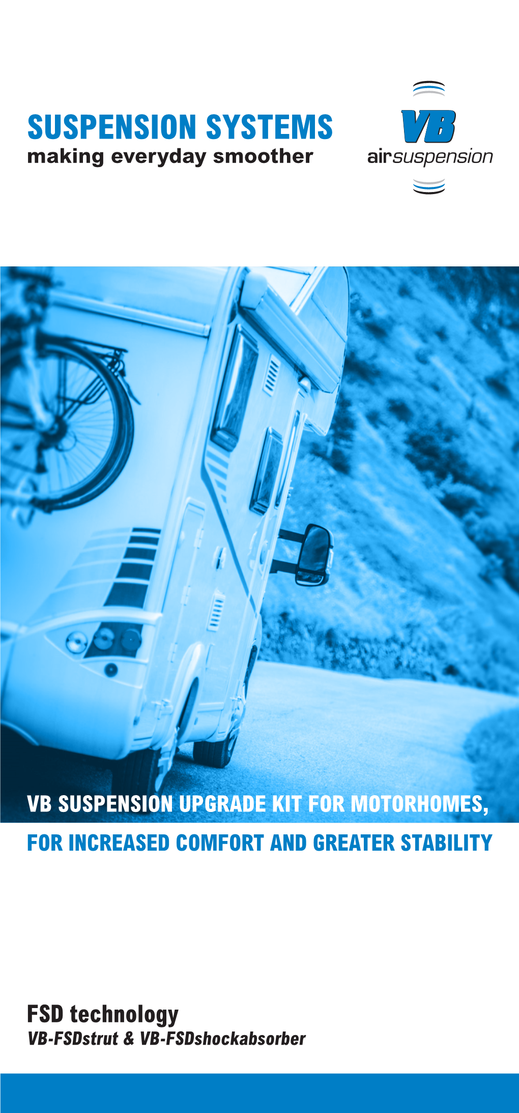 Suspension Upgrade Kit for Motorhomes, for Increased Comfort and Greater Stability