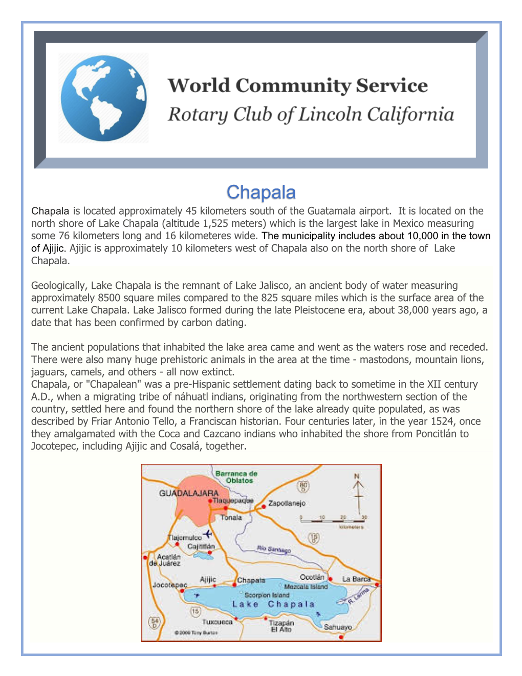 Chapala Chapala Is Located Approximately 45 Kilometers South of the Guatamala Airport