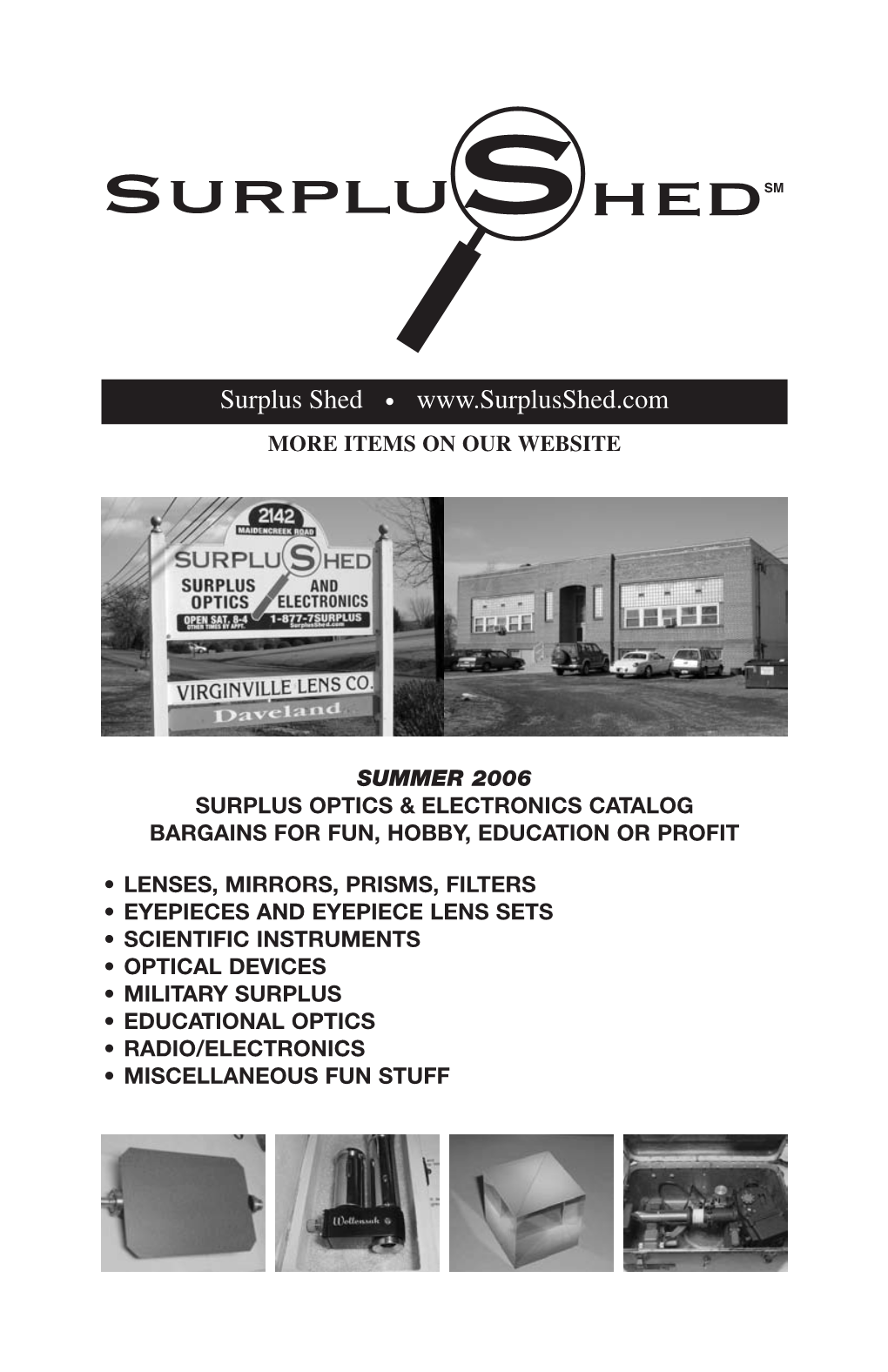 Surplus Shed Catalog