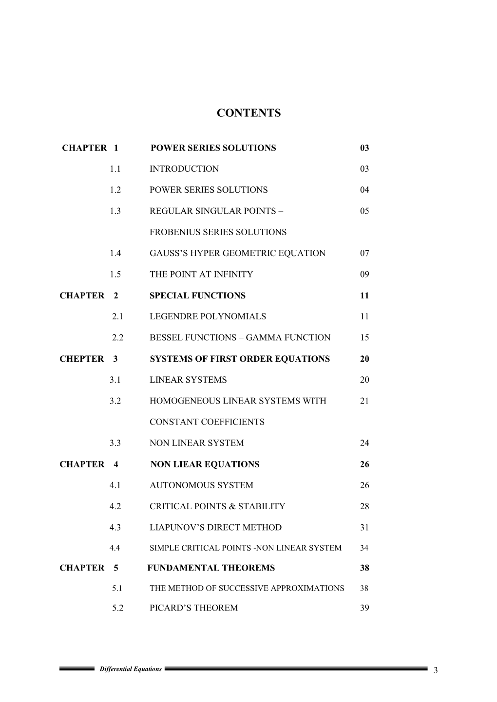 C 1 : Power Series Solutions and Special Functions