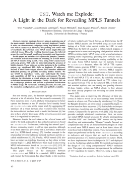 A Light in the Dark for Revealing MPLS Tunnels (Best Paper Award)