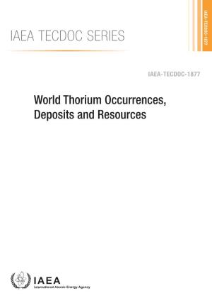 IAEA TECDOC SERIES World Thorium Occurrences, Deposits and Resources