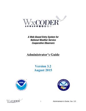 Administrator's Guide Version 3.2 August 2015