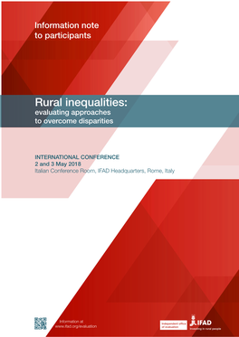 Rural Inequalities: Evaluating Approaches to Overcome Disparities