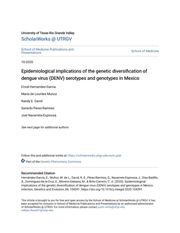 (DENV) Serotypes and Genotypes in Mexico