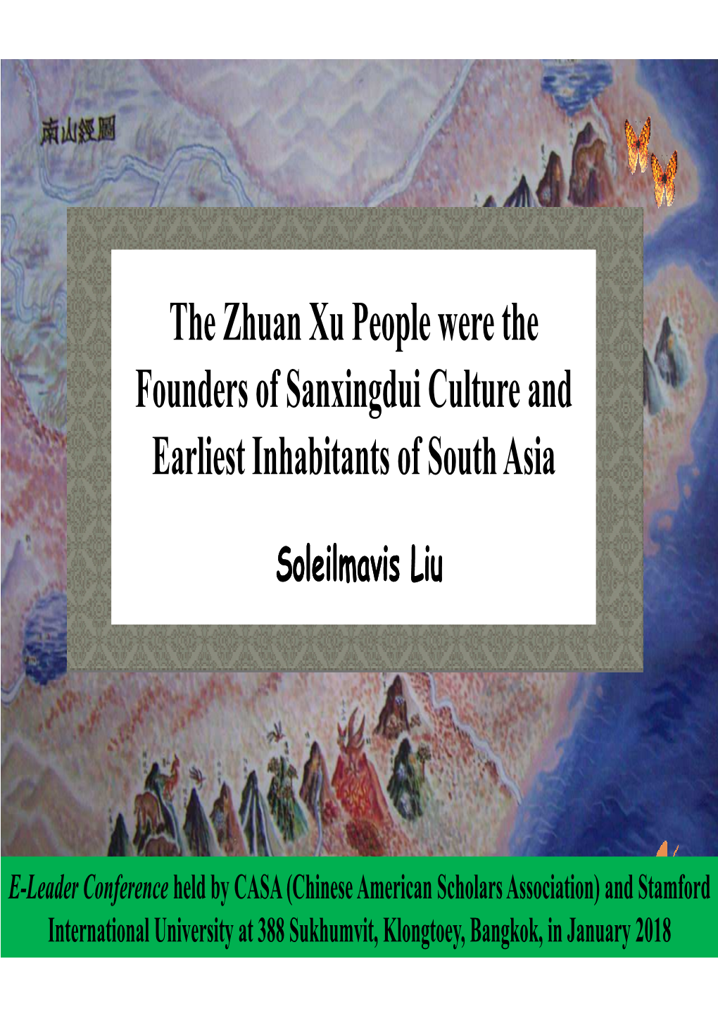 Sanxingdui Culture and Earliest Inhabitants of South Asia