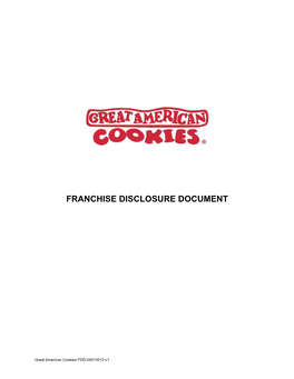 Franchise Disclosure Document