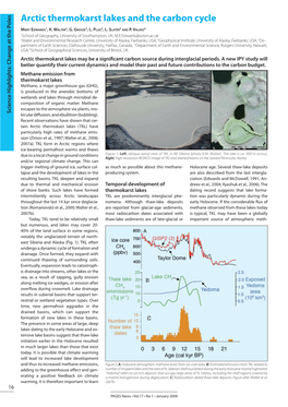 Arctic Thermokarst Lakes and the Carbon Cycle