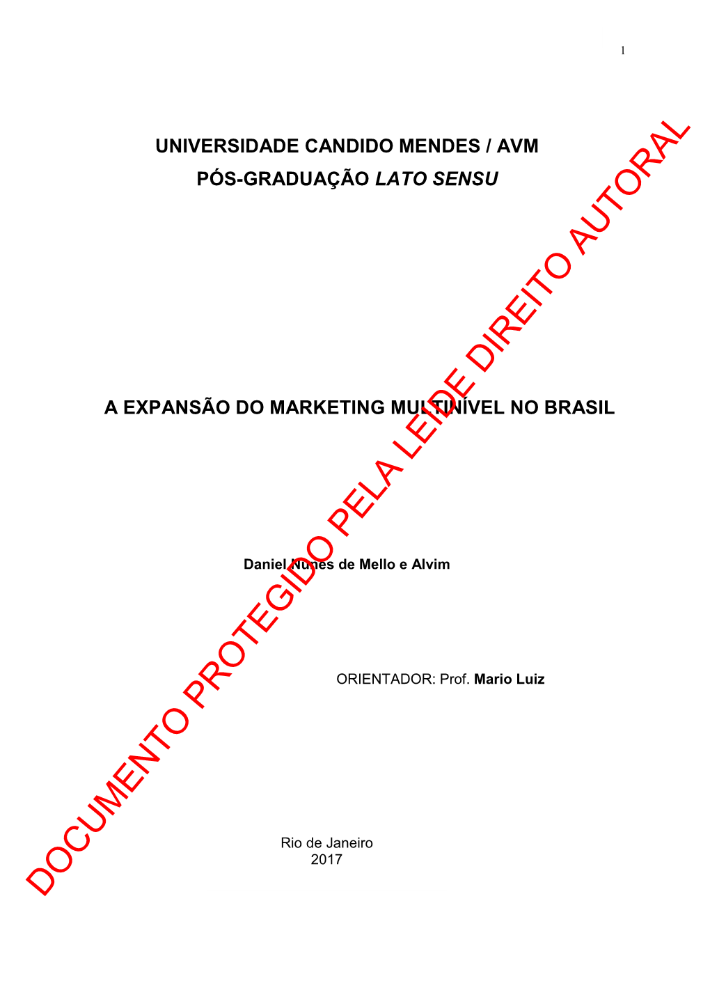 Documento Protegido Pela Leide Direito Autoral