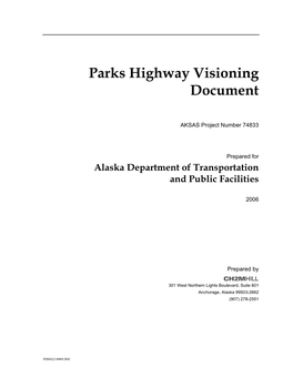 Parks Highway Visioning Document