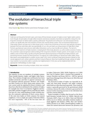 The Evolution of Hierarchical Triple Star-Systems