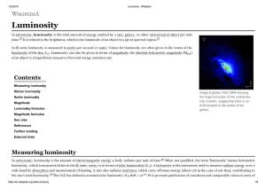 Luminosity - Wikipedia