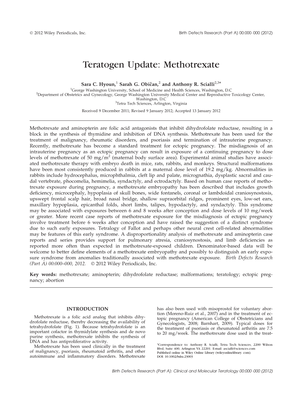 Methotrexate