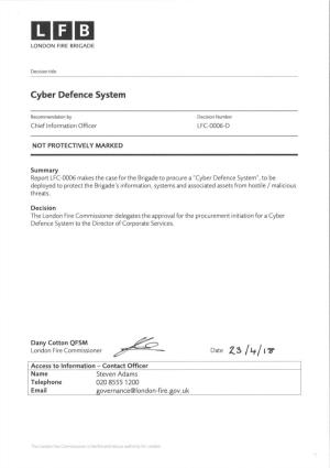 Cyber Defence System