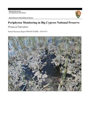 Periphyton Monitoring in Big Cypress National Preserve Protocol Narrative