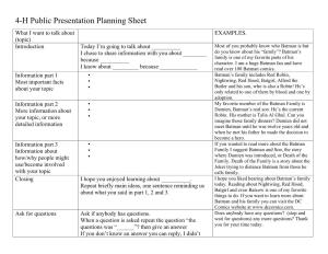 Public Presentations Planning Sheet for Youth