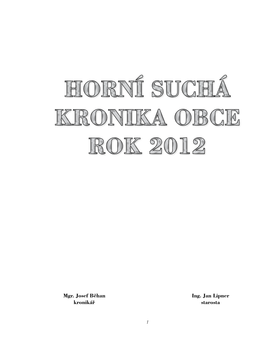 Horní Suchá Kronika Obce Rok 2012