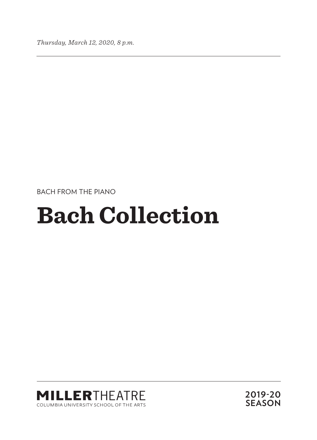 Bach Collection