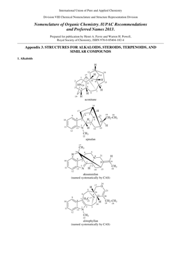 Nomenclature of Organic Chemistry. IUPAC Recommendations and Preferred Names 2013