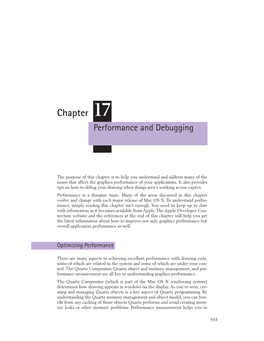 Chapter 17 Performance and Debugging