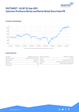 FACTSHEET - AS of 23-Sep-2021 Solactive-Proshares Bricks and Mortar Retail Store Index PR