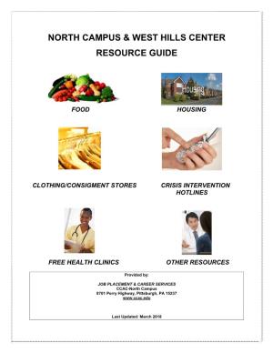 North Campus & West Hills Center Resource Guide
