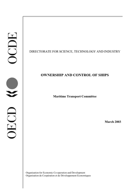 Ownership and Control of Ships
