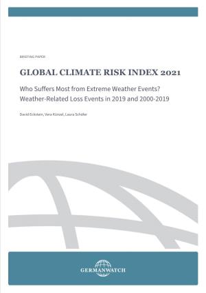 Global Climate Risk Index 2021: Who Suffers Most from Extreme Weather Events?