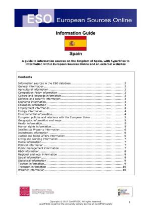 Information Guide Spain