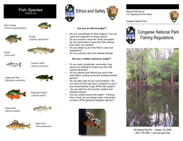 Ethics and Safety Congaree National Park Fishing Regulations
