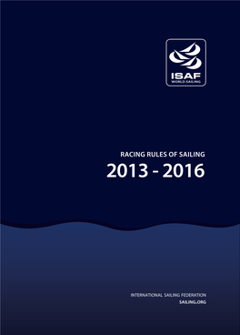 Racing Rules of Sailing 2013 - 2016