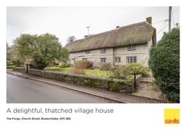 A Delightful, Thatched Village House