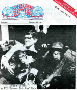 Circus Report, February 15, 1982, Vol. 11, No. 7