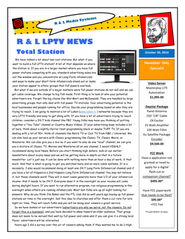 R & L Lptv News