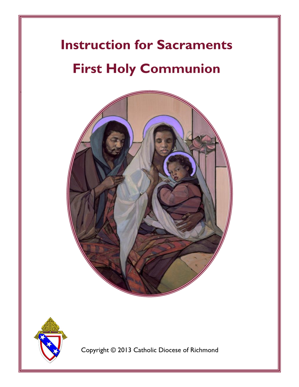 Instruction for Sacraments First Holy Communion