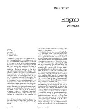 Enigma Peter Hilton