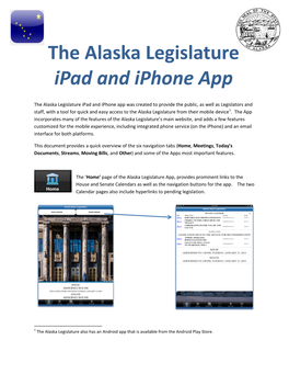 The Alaska Legislature Ipad and Iphone