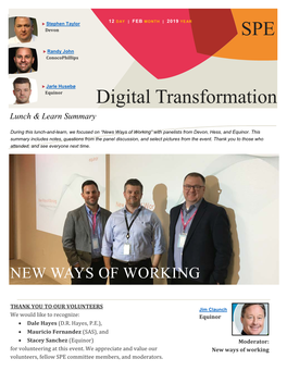 SPE Digital Transformation