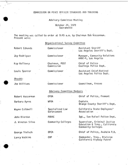 Commission Meeting Minutes 1980-10-24