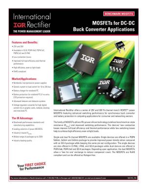 Mosfets for DC-DC Buck Converter Applications