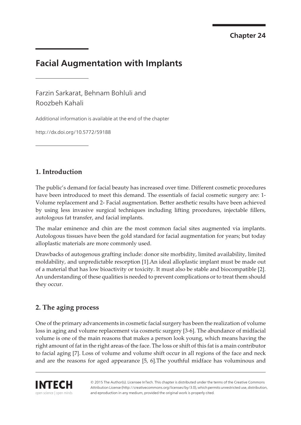 Facial Augmentation with Implants